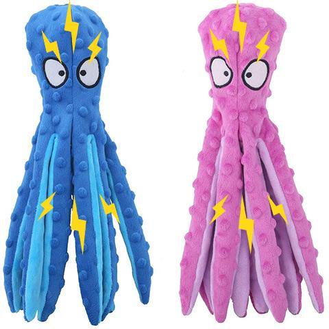 【30% Off + Free Gift】Octopus Squeaky Toy for Dog Plush Dog Chew Toy