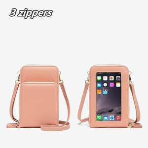 Multi-functional Mini Touchable Cell Phone Shoulder Crossbody Bags